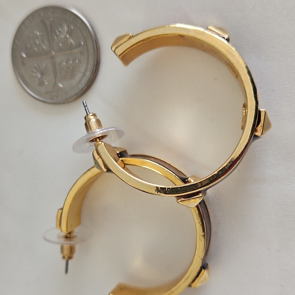 Graziano Vintage Large Hoop Earrings. - Picture 8 of 10